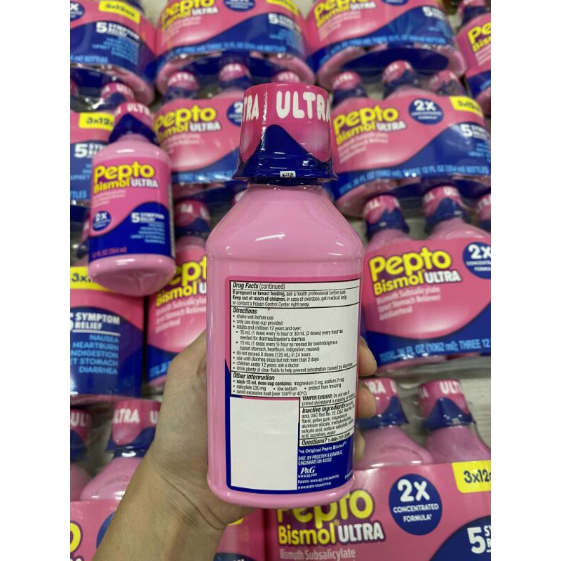 Siro Pepto giảm các triệu trứng đau dạ dày Pepto Bismol 354mlDate 11/2022