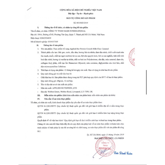 Bánh Bổ Sung Dinh Dưỡng Warrior RAW Protein Bar Chính Hãng