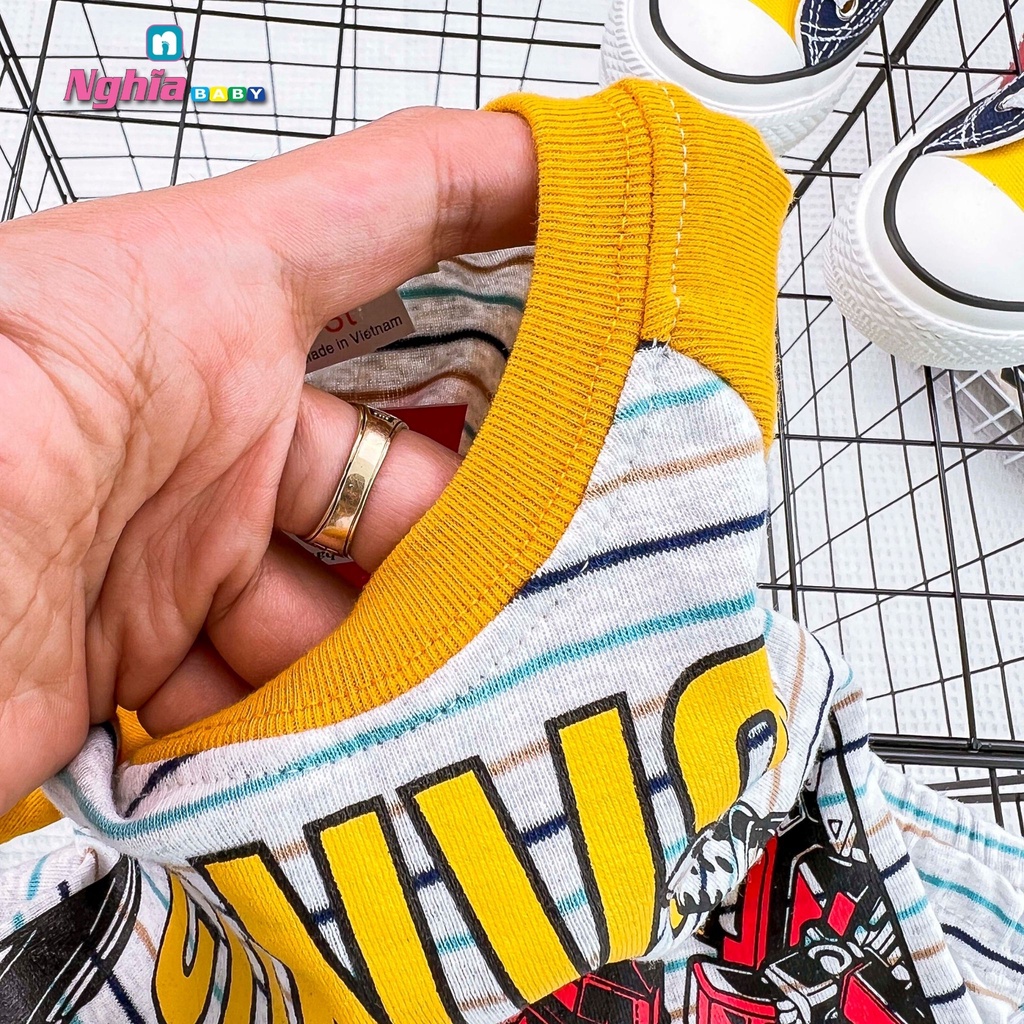 Đồ bộ bé trai NGHĨA BABY dành cho bé từ 9-21kg