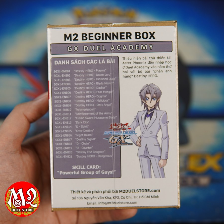 Hộp thẻ bài Yugioh M2 Beginner Box - GX DUEL ACADEMY Deck Speed Duel - Powerful Group of Guys!