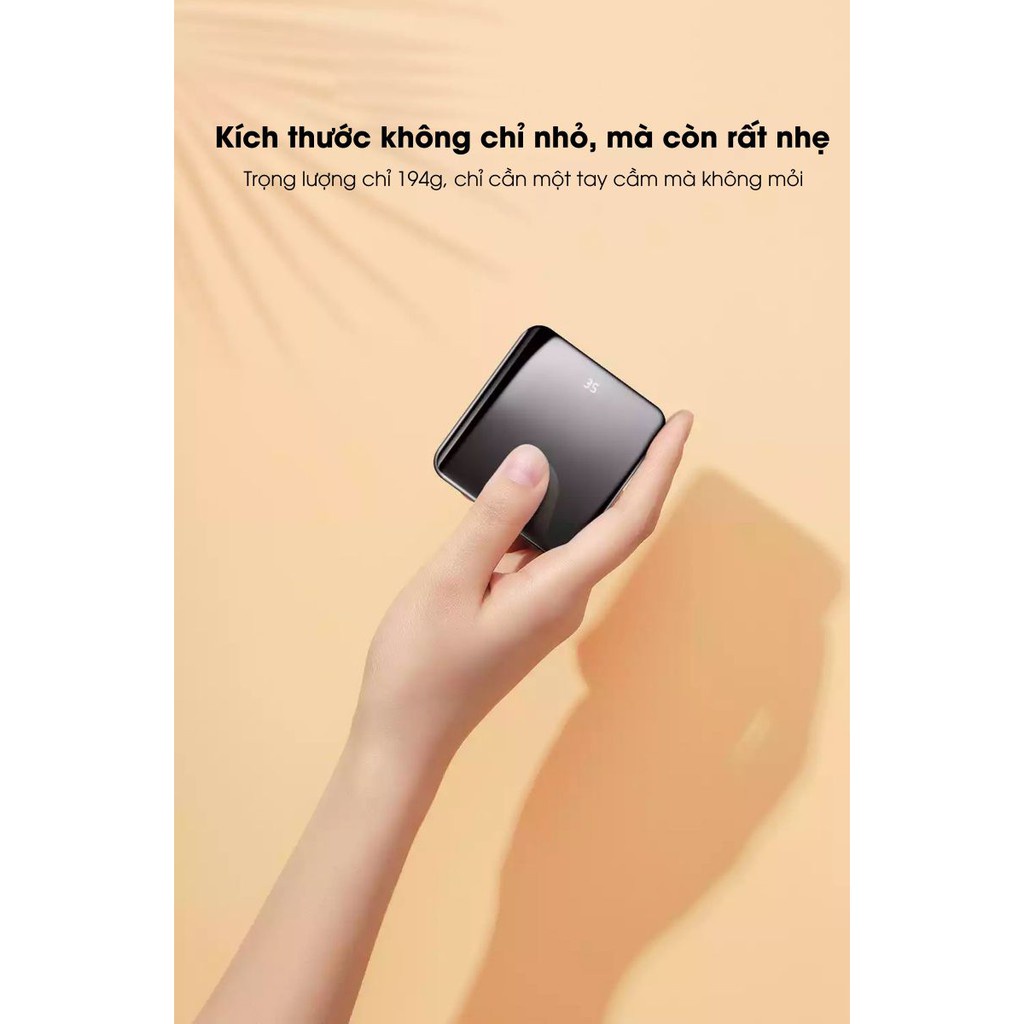 Sạc dự phòng Pisen mini , dung lượng 10000mah , siêu cute - Hàng chính hãng
