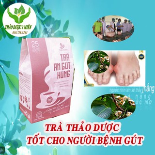 An Gút Hưng-Trà thảo dược tốt cho người bị gút, viêm khớp, thoái hóa khớp, tê bì chân tay hàng chính hãng túi lọc 25gói
