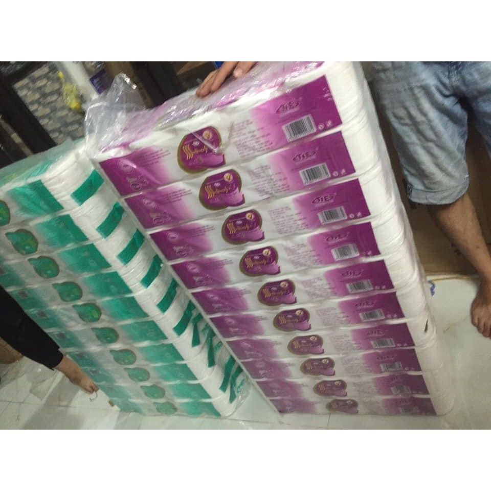 Combo 2 Bịch Giấy Vệ Sinh Hà Nội Dây 10 Cuộn 1 bịch không lõi