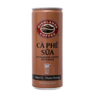 LỐC 6 LON CÀ PHÊ SỮA HIGHLANDS 235ML (6 LON x 235ML)