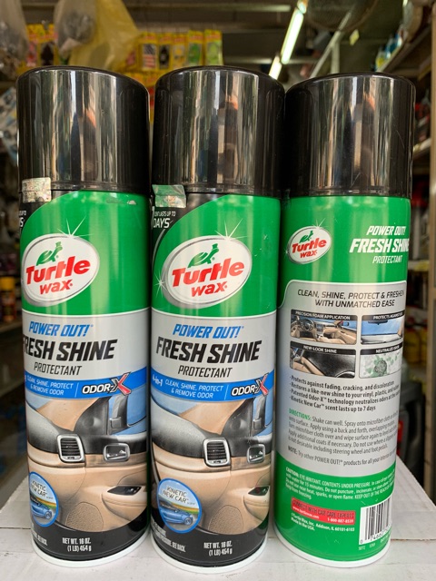 VỆ SINH NHỰA NHÁM , TAPLO 🐢CON RÙA🐢 TURTLE WAX POWER OUT FRESH SHINE 464g