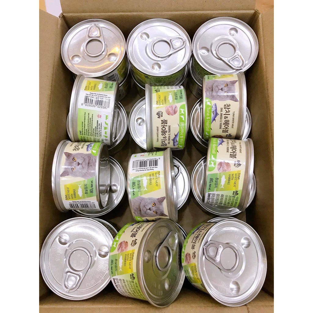 Pate (xốt) cho mèo MEOWOW TUNA WHITE- súp cá ngừ thịt trắng nguyên miếng đóng hộp