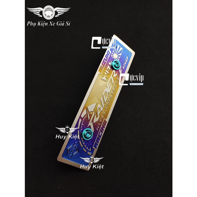 Bảng Tên Raider Titan 3D + 2 Ốc Titan Thật GR5 + 2 Tán Tặng Kèm MS4813