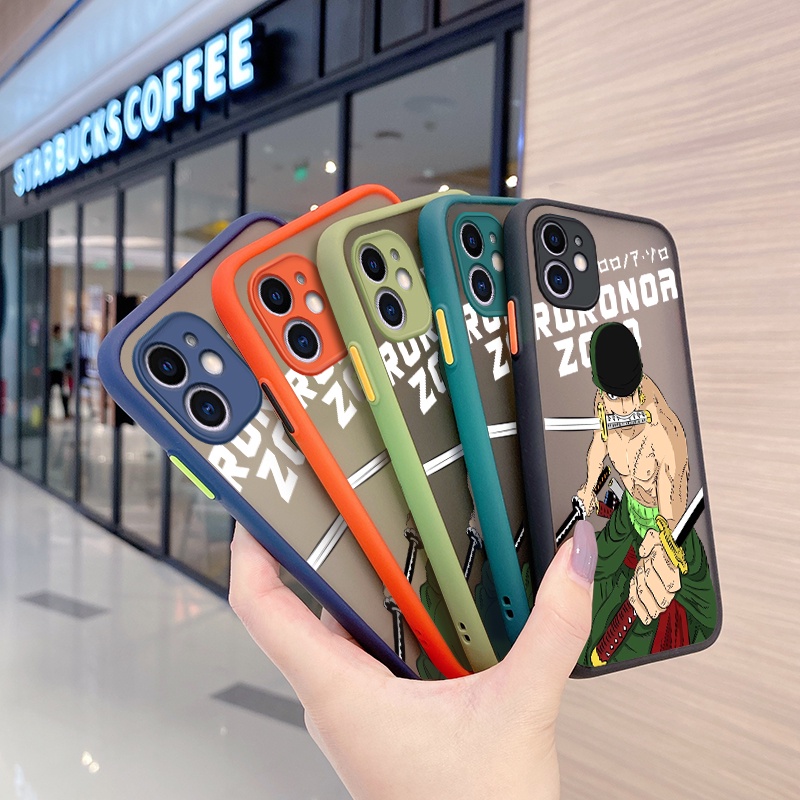 Ốp Điện Thoại Silicon Mềm Bề Mặt Nhám Bảo Vệ Camera In Hình Roronoa Zoro Dành Cho Xiaomi MI Redmi Note 11 11s Poco M4 Pro 4G