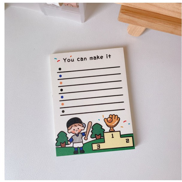 Giấy Note Ghi Chú Tiện Lợi Hình Dễ Thương bookmark check list - SO02