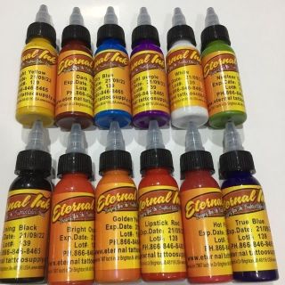Bộ 12 mực xăm Eternal Ink 30ml - hàng bình dân