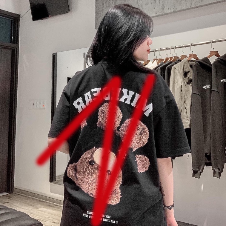 Áo thun tay lỡ gấu MIKE.BEAR form rộng đẹp HARIQUEEN- Áo thun tay lỡ Unisex nam nữ kiểu hàn quốc vải cotton