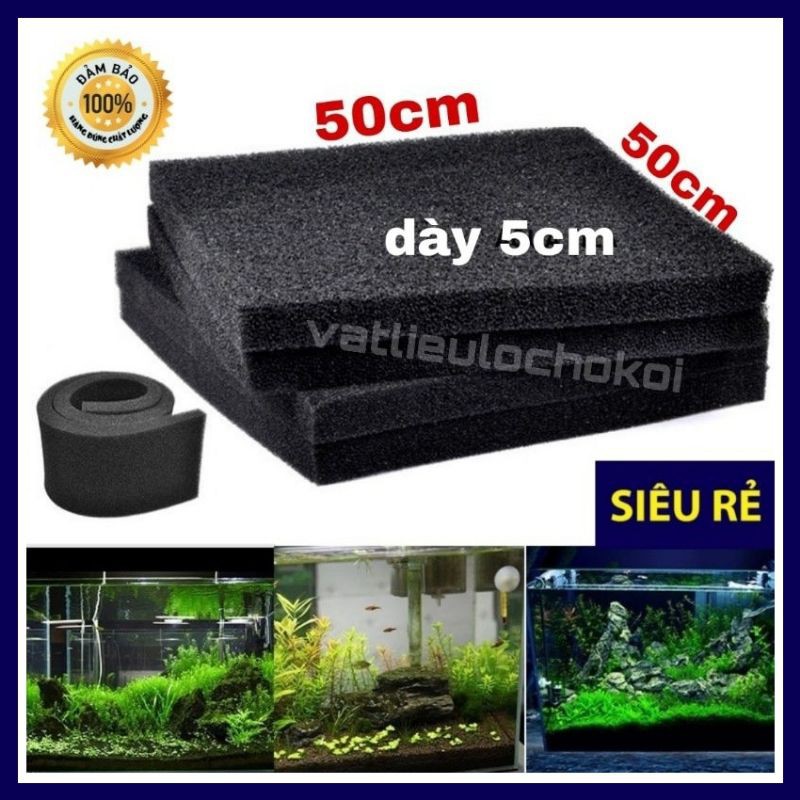 Mút đen lọc nước độ dày 5cm