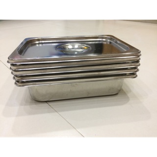 Hộp đựng thực phẩm có nắp, inox 304. Hàng xuất Nhật