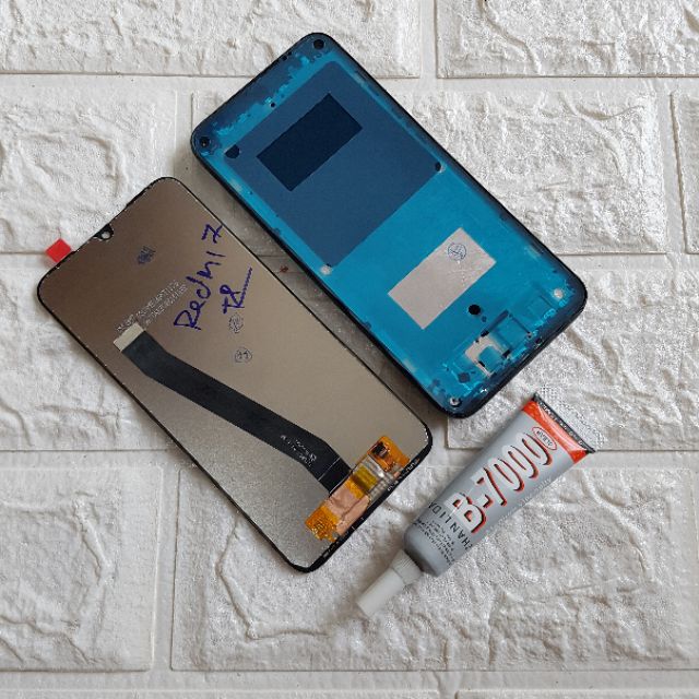 Combo Bộ Vỏ + Màn Hình Xiaomi Redmi 7 Zin Hàng Cao Cấp Tặng 1 Tuýp Keo