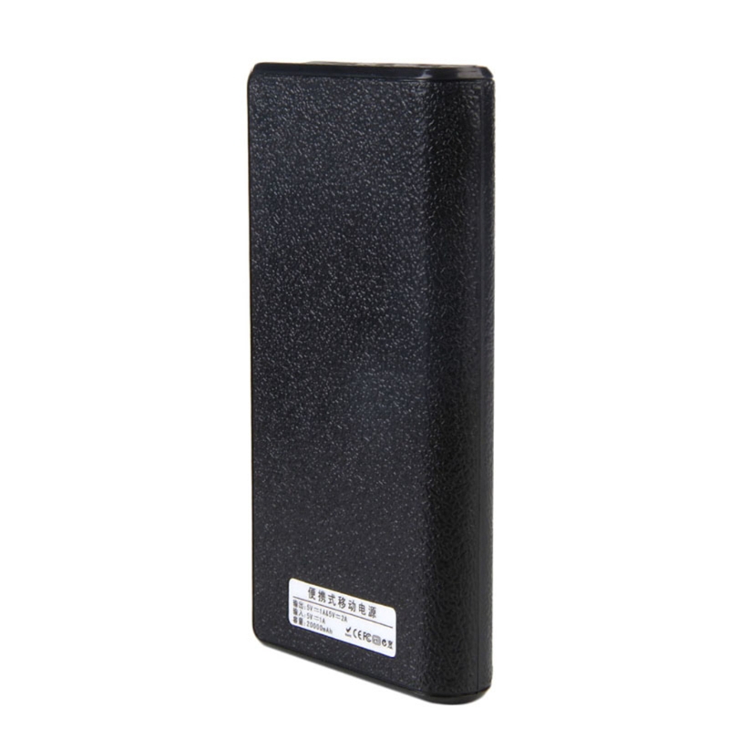 Vỏ pin sạc dự phòng cho 6x18650 chia hai cổng USB cho điện thoại