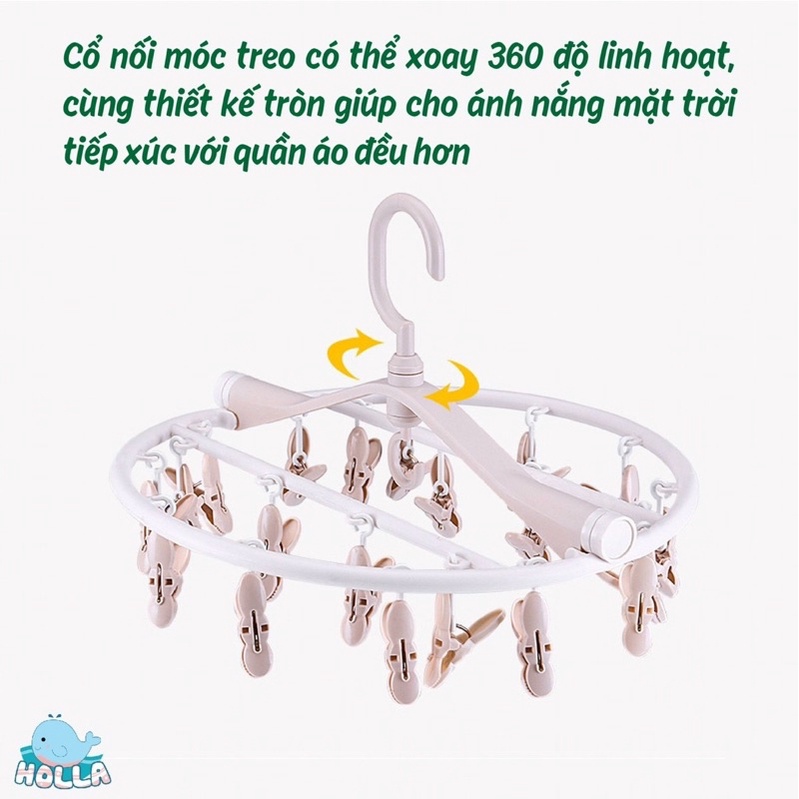 Móc chùm siêu dày dặn 24 và 32 kẹp Holla