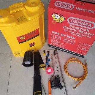 Bình Xịt Điện Oshima OS20 dùng accu 12 vol