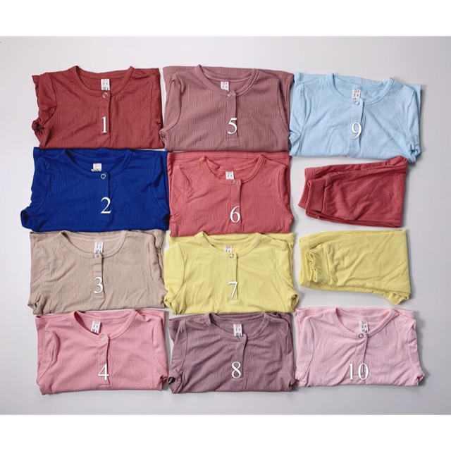 Bộ cotton thun tăm