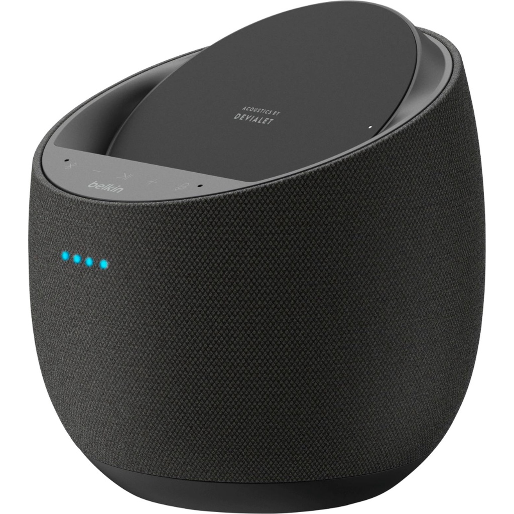 Loa thông minh kiêm sạc không dây bluetooth Belkin SoundForm Elite Hi-Fi Smart Speaker + Wireless Charger with Alexa