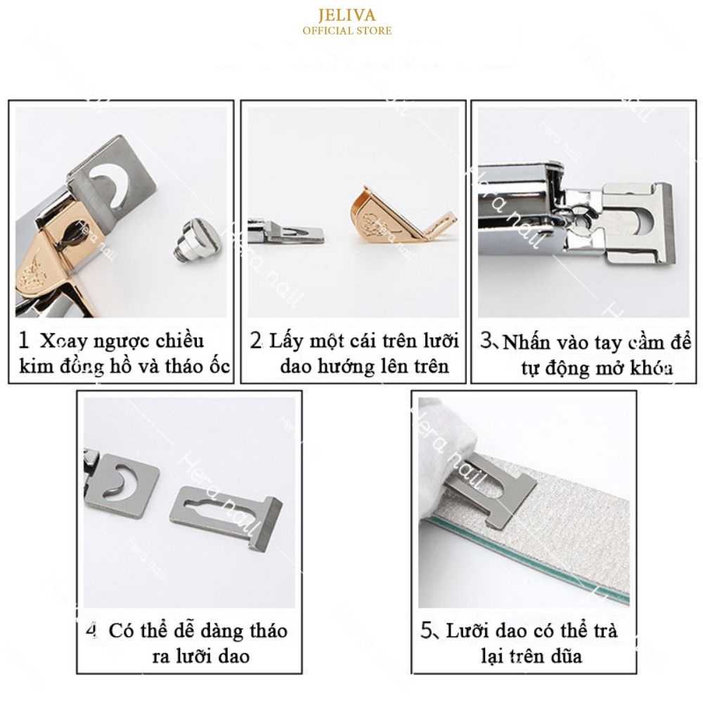 Kìm cắt móng giả inox JELIVA