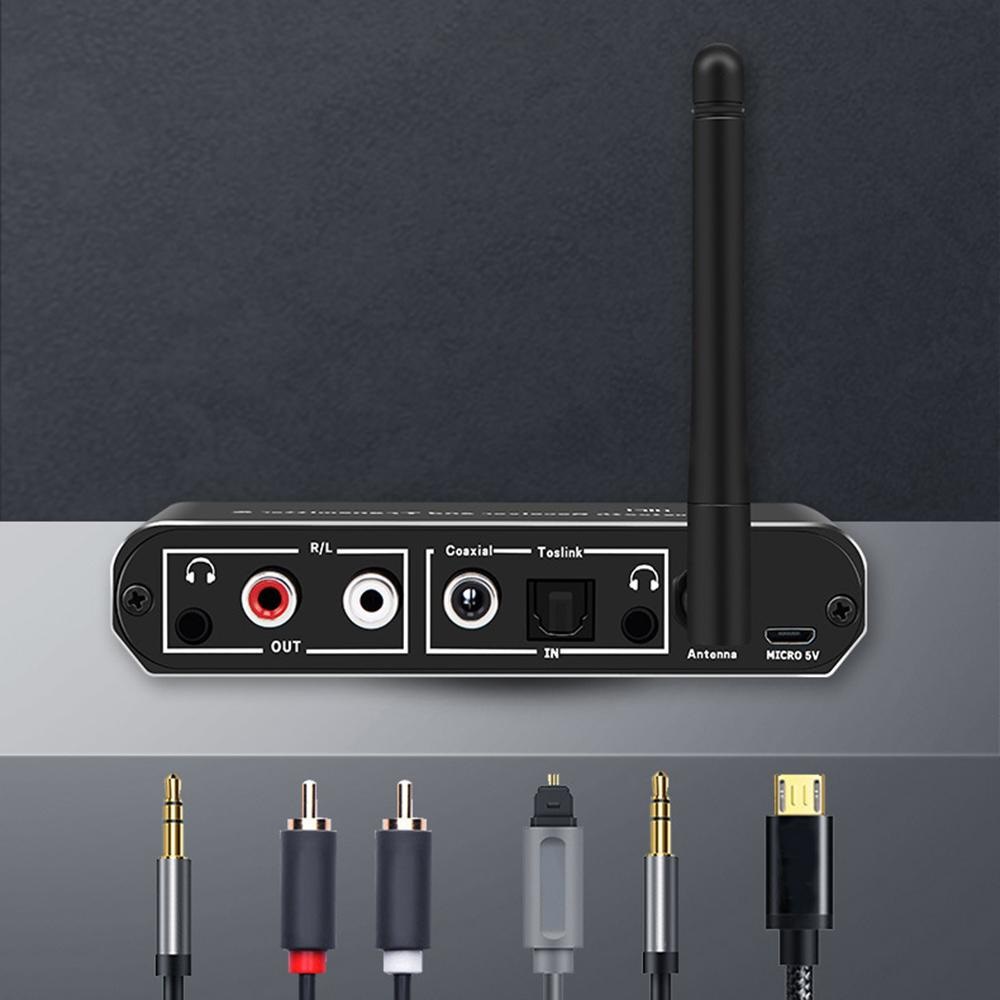 Thiết bị thu phát Bluetooth 5.0 Giải Mã Bluetooth D09 (Hỗ Trợ Cổng Optical)