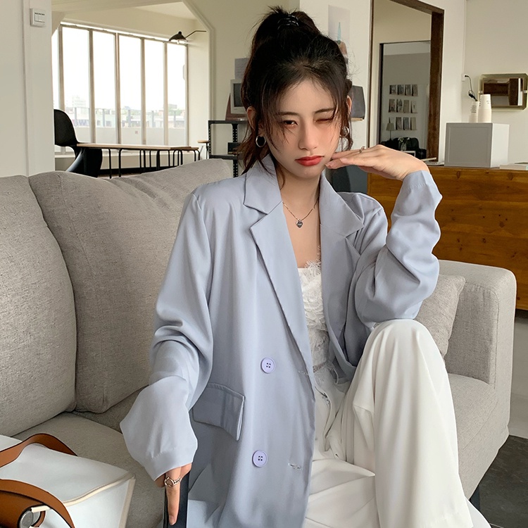 Áo khoác blazer SUXI thiết kế kiểu dáng đơn giản thời trang mùa xuân dành cho nữ