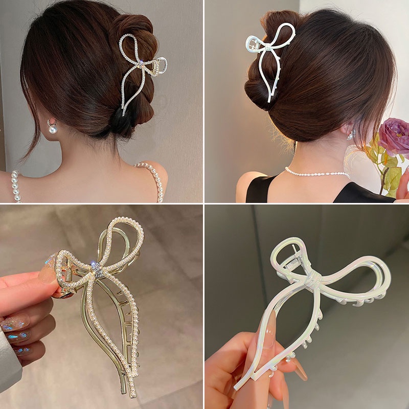 Kẹp Tóc Kim Loại Cỡ Lớn Thời Trang Hàn Quốc Cho Nữ