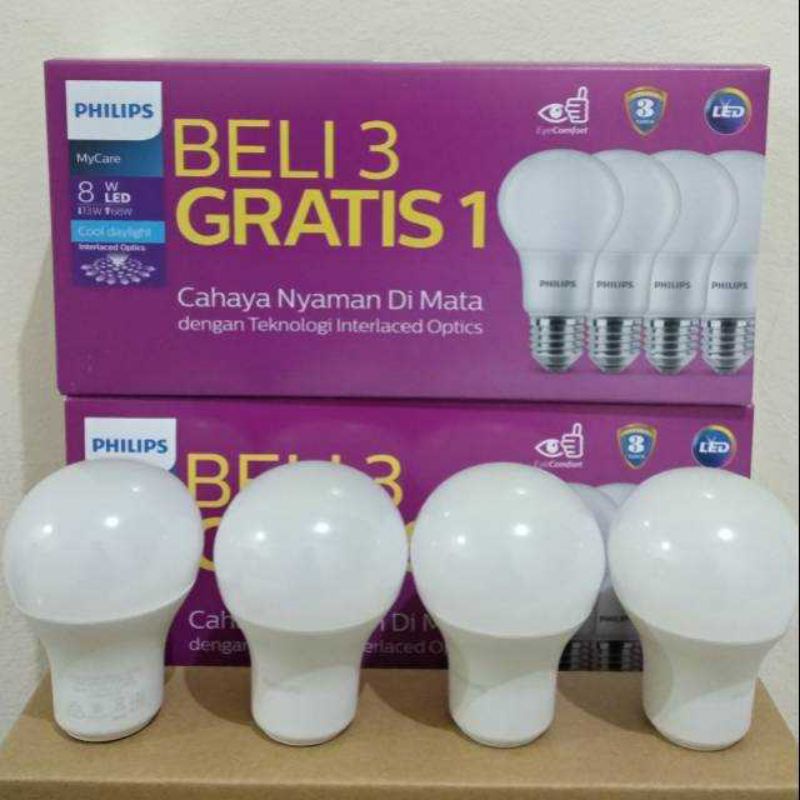 Đèn led Philips 8 Watt 4