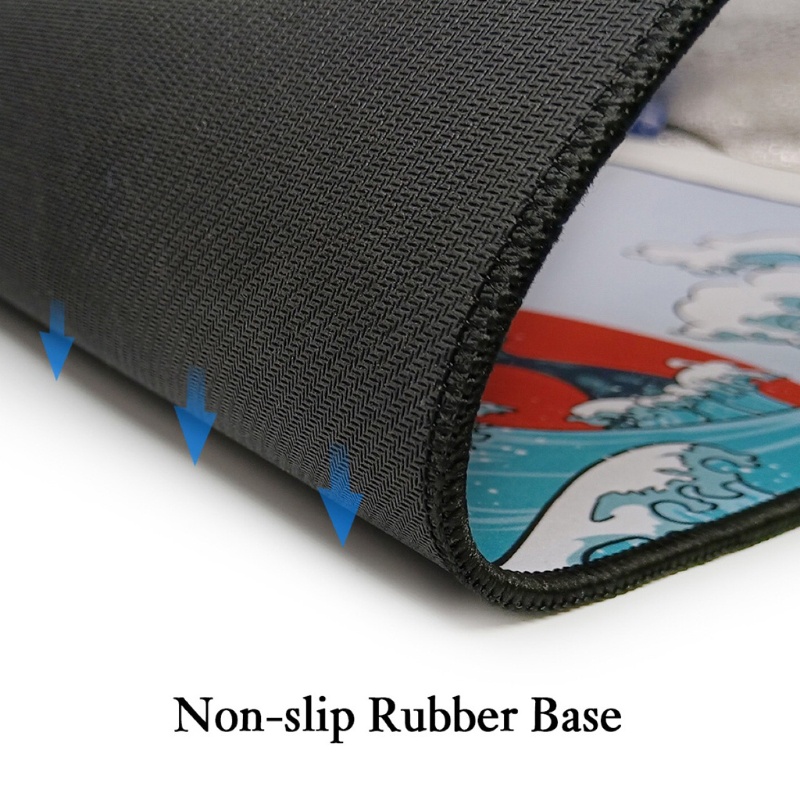 Tấm lót chuột và bàn phím chơi game cỡ lớn chống trượt họa tiết san hô dễ thương