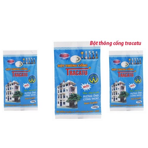 Combo 2 túi Bột Thông Ống Nước, Bột Thông Cống Tracatu Hàng Việt Nam