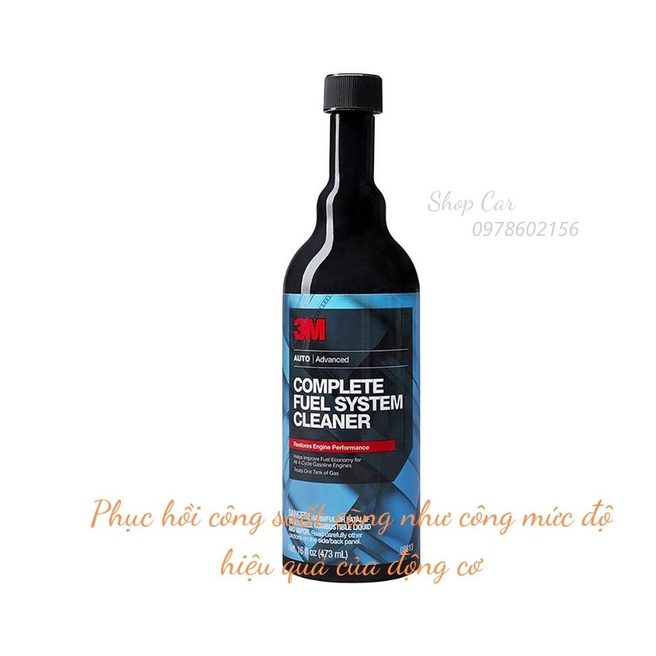 Súc Cặn Bình Xăng, Dầu Ô Tô 3M Complete Fuel System Cleaner 08813