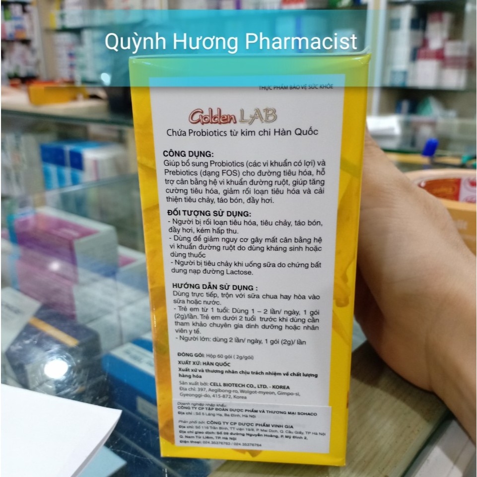 Men tiêu hóa GOLDEN LAB từ Hàn Quốc giúp hệ tiêu hóa bé khỏe mạnh.