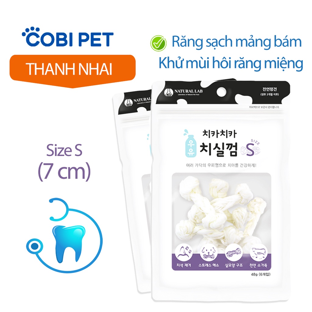 Thanh Nhai Sạch Răng Snack Dinh Dưỡng Cho Chó NATURAL DENTAL GUM