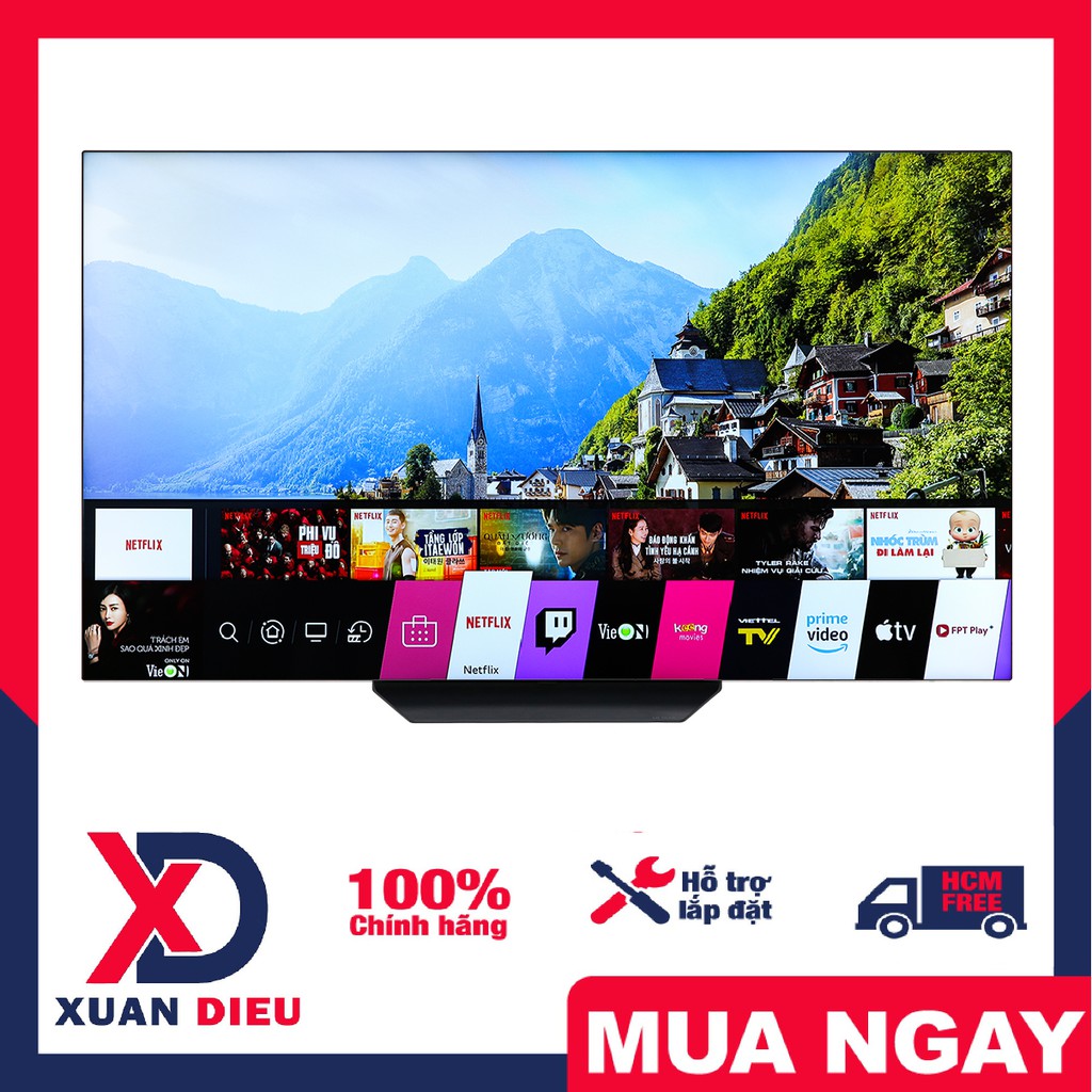 Smart Tivi OLED LG 4K 65 inch 65B9PTA - Bảo hành 2 năm.Nơi sản xuất:Indonesia.Giao miễn phí HCM, giao trong ngày