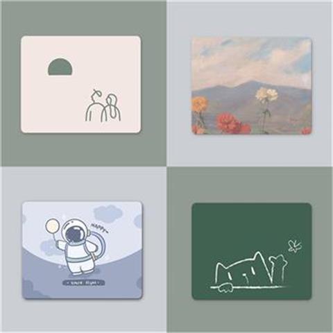 Đệm Lót Chuột Hình Vuông Nhỏ Họa Tiết Hoạt Hình Dễ Thương