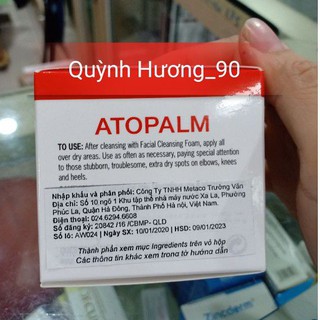 Kem dưỡng ẩm ATOPALM INTENSIVE MOISTURIZING CREAM 100ml.