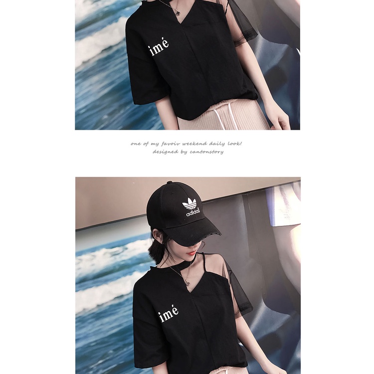 Áo thun tay ngắn dáng rộng phong cách Hàn Quốc thời trang mùa hè mới 2021 cho nữ sinh 2 màu tùy chọn