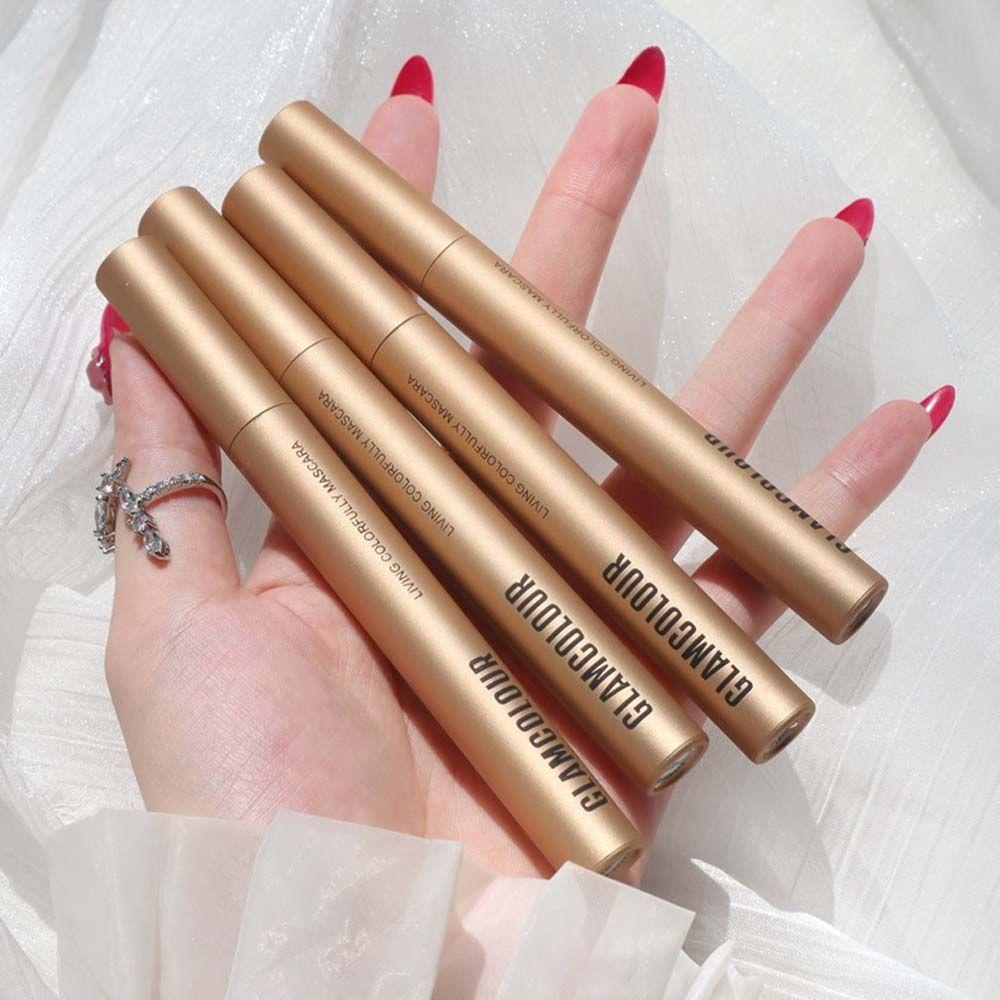 QQMALL Mascara Uốn Cong Lông Mi Mau Khô Kháng Nước Chống Thấm Mồ Hôi Lâu Trôi