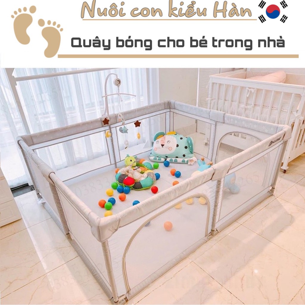 Đồ chơi trẻ em - Quây vải Hugme chống va đập 4 chiều