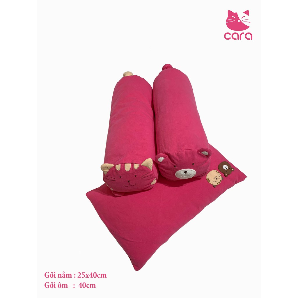 Set gối gấu Hikosen Cara