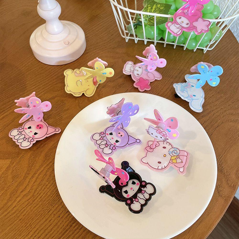 MXGOODS Kẹp Tóc Hoạt Hình Kuromi Melody Bằng Acrylic Phong Cách Hàn Quốc Cho Nữ