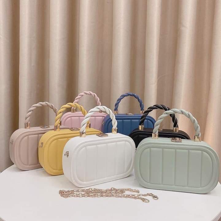 Túi xáchhh cốp quai xoắn kèm dây đeo chéo chuẩn hàng qc loại 1 size 20cm xinh xỉu