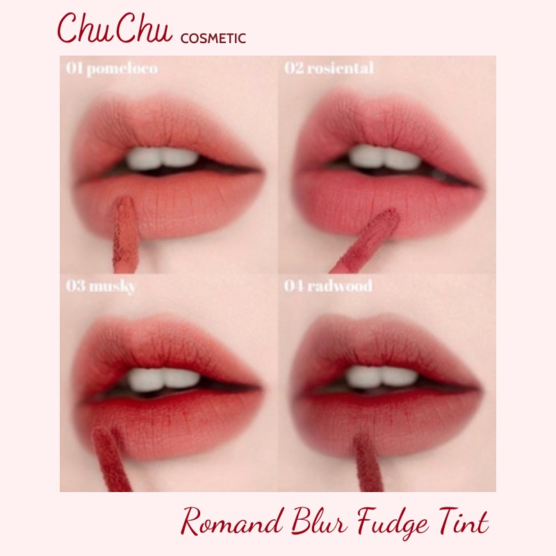Son kem lì Romand Blur Fudge Tint Hàn Quốc 5g