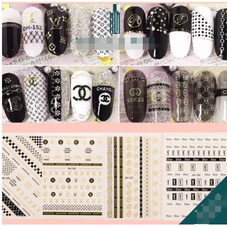Sticker thương hiệu mã mới trang trí nail