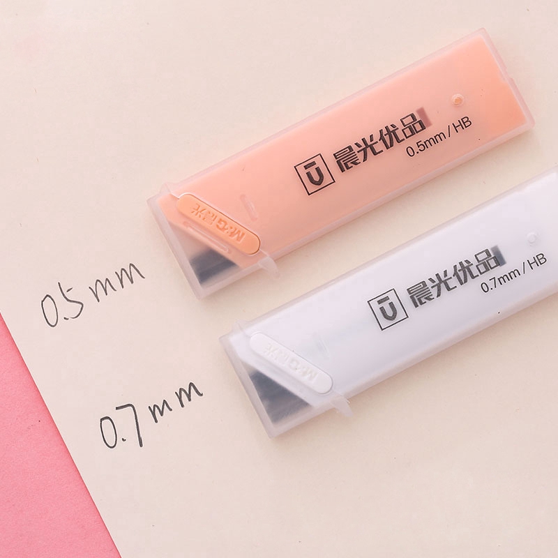 Ngòi bút chì bấm HB 0.5mm / 0.7mm thay thế tiện dụng cho học sinh