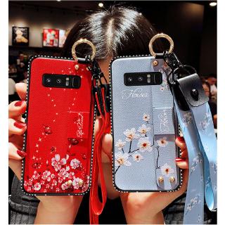 Ốp Điện Thoại Bằng Silicon Mềm Họa Tiết Hoa Cho Samsung Galaxy Note 8 Note 10 Note 10 Plus