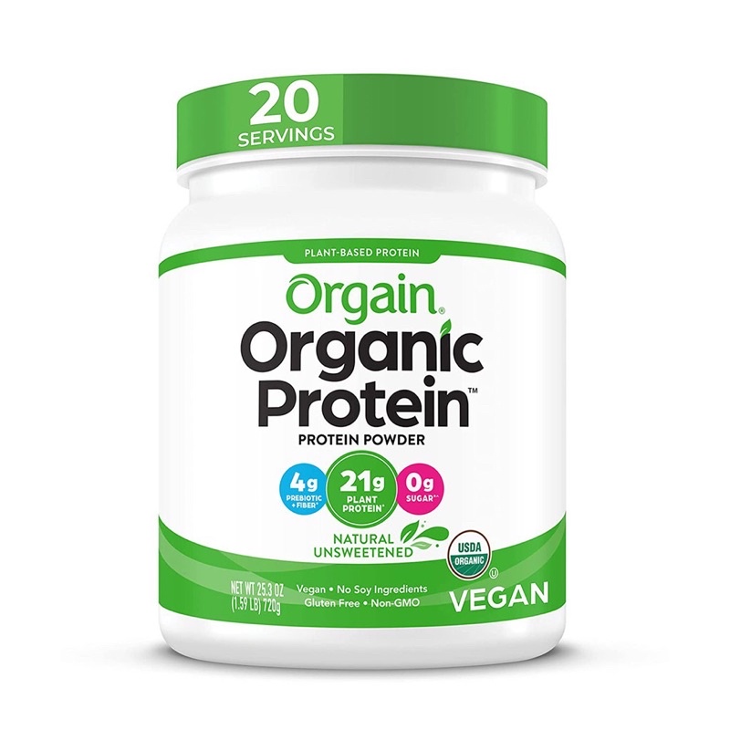 Bột Orgain hữu cơ không ngọt