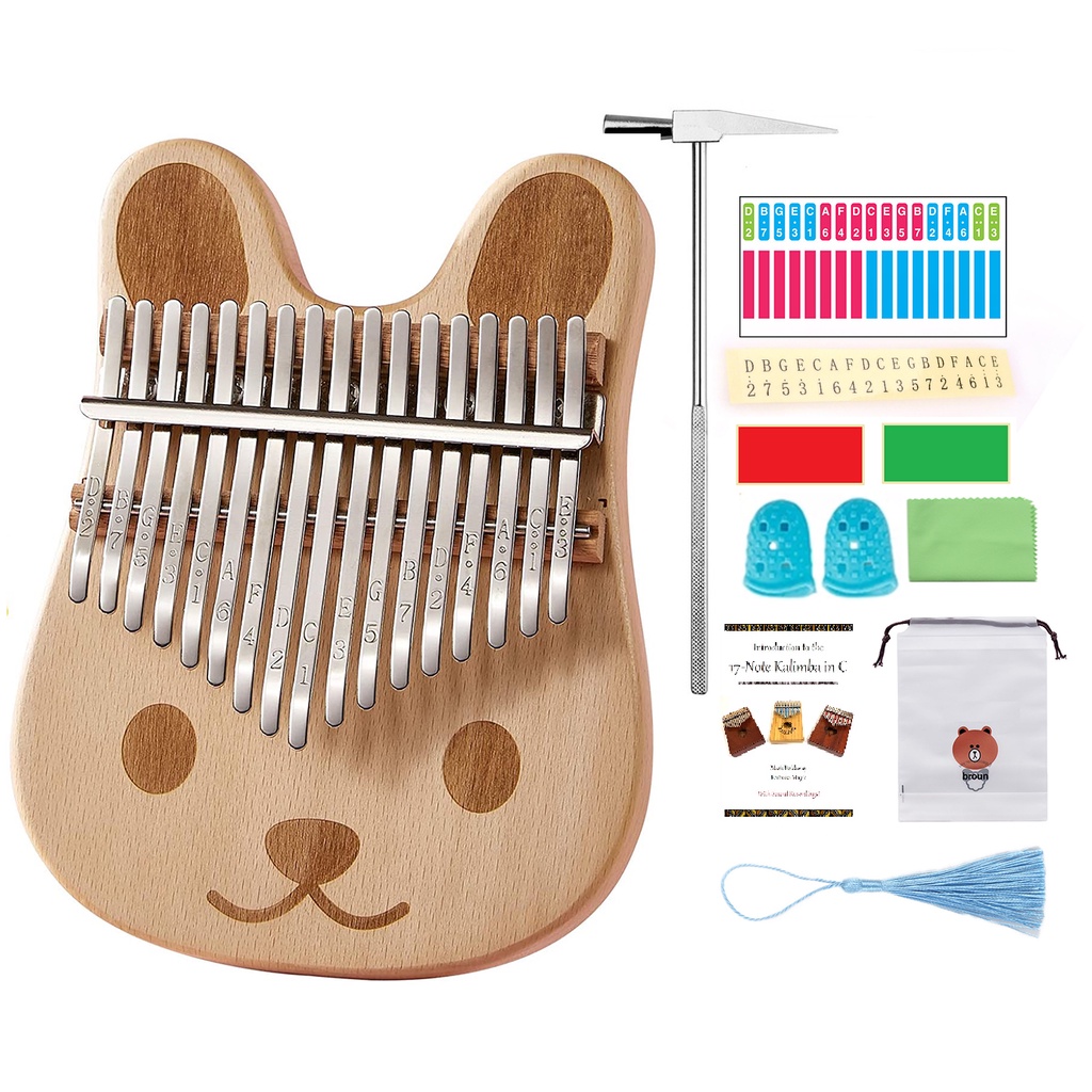 Tặng Phụ kiện đàn Kalimba Stick dán nốt cho đàn kalimba kIMI kalimba Gecko Kalimba Ares