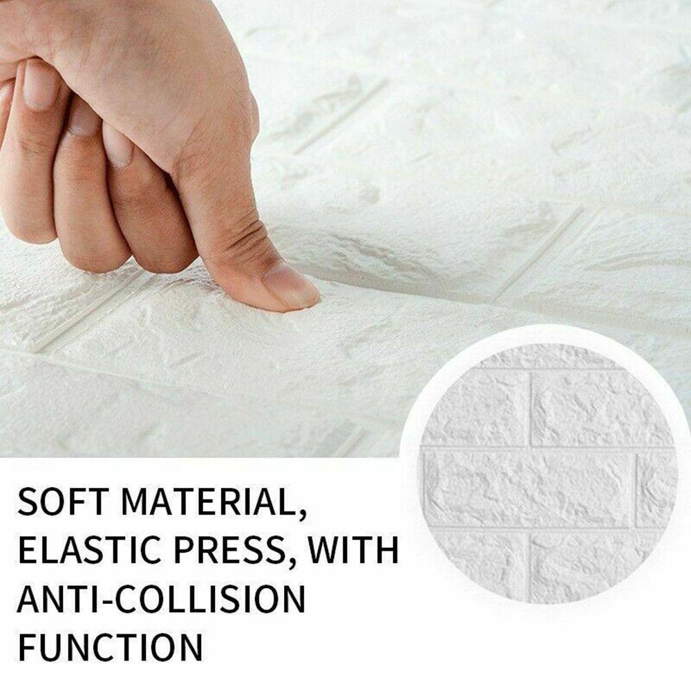 ESPO Bộ 10 Miếng Dán Tường 3D Bằng Xốp Chống Thấm Nước Kích Thước 38 * 35cm Trang Trí Nhà Cửa