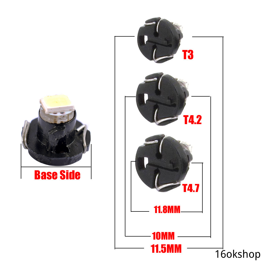 Đèn Led T3 T4.2 T4.7 1smd 1210 Cho Xe Hơi